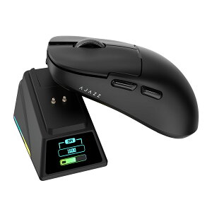AJAZZ���{���� �������K�i AJ159APEX �Q�[�~���O�}�E�X 2.4Ghz/ BT/�L�� �ҏW�\OLED�f�B�X�v���C�}�O�l�b�g�[�d�X�^���h PAW3950�Z���T�[ 8000Hz�|�[�����O���[�g 42000DPI RGB���C�g 0.125ms����x�� 56g�y