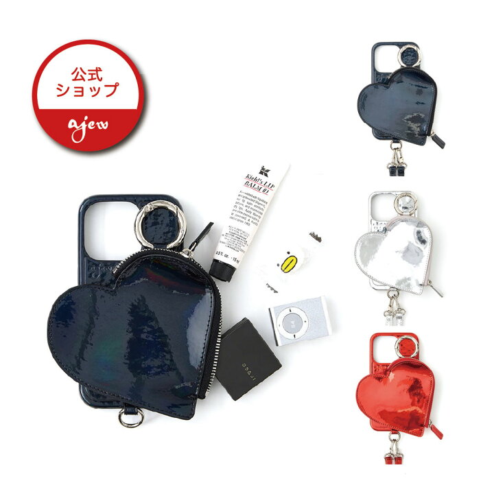 楽天市場】【公式店】【即納】【iPhone case】ajew glow heart pocket 