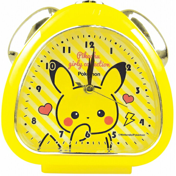 楽天市場 新作 プラスト ティーズファクトリー 目覚まし時計 おむすびクロック ポケットモンスター ポケモン ピカチュウ ガーリーコレクション イエロー Pm ye 後払不可 楽ギフ 包装選択 アットマークジュエリーmusic
