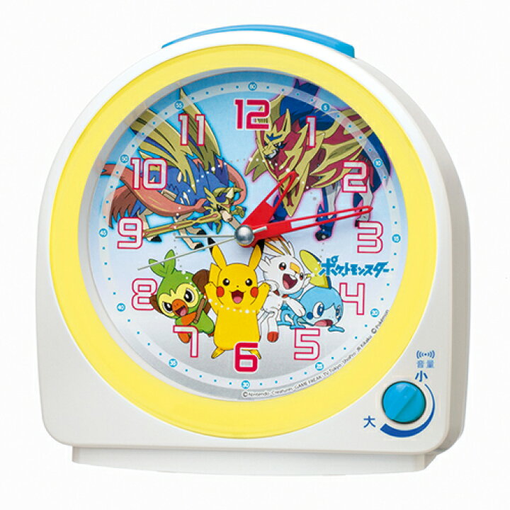 楽天市場 Seiko セイコー 目覚まし時計 ポケットモンスター ポケモン ピカチュウ Cq422w 後払不可 楽ギフ 包装選択 アットマークジュエリーmusic