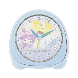 ■サンリオキャラクターズ　SANRIO【ミニライトクロック　目覚まし時計】アラーム音　ライト付き　かわいい　入園　入学　卒園　卒業　記念品　ギフト　お祝い　ブルー　CR-118428　[後払不可]【楽ギフ_包装選択】. クラックス