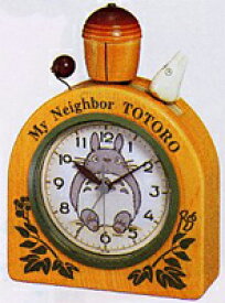 ●【トトロ　R455】ジブリ　木製ベル目覚まし時計　リズム時計　4RA455MN06　【楽ギフ_包装選択】.