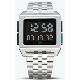 ■アディダス　デジタル　ウォッチ　腕時計【Archive_M1】シルバー　Z013043-00　[後払不可]【楽ギフ_包装選択】