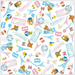 ■リラックマ【メガネ拭き メガネクロス メガネクリーナー ボンジュールリラックマ】クリーナー 18584-2【楽ギフ_包装選択】パール