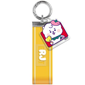 ■クラックス■[公式] BT21　防弾少年団　BTS【ロゴテープキーチェーン　キーホルダー　アクリルチャーム】RJ　CR-103711【楽ギフ_包装選択】.