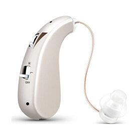 ●X DESIGN沐光【高性能デジタル集音器　耳かけ式　#USB充電式　#左右兼用　#両耳用】高齢者　#中度難聴者向け　音質切替　軽量　おしゃれ　簡単　敬老　父の日　母の日　ギフト　ゴールド　#A-60【楽ギフ_包装選択】インター