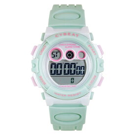 ■サンフレイム　CYBEAT【デジタルウォッチ　腕時計　7色LEDライト】ミント　ACY17-MI【楽ギフ_包装選択】