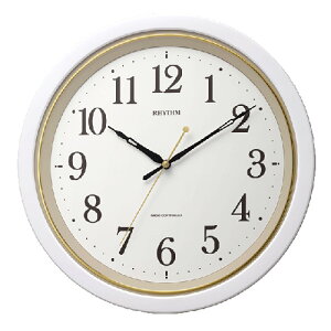 リズム時計 電波掛時計【フィットウェーブ 564】白パール色 8MY564SR03【楽ギフ_包装選択】.