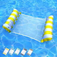 ウォーター ハンモック 水上 ハンモック 浮き輪 フロート フローティング ベッド マット ボート [K]