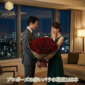 バラ 花束 108本 プロポーズ 専用 結婚してください 永遠 赤 60cm丈 薔薇 生花 記念日 意味 花言葉 高級 厳選 生産者直送 長持ち 鮮度抜群 ホテル レストラン 旅館 料亭 直送 サプライズ プレゼント 配送 おしゃれ ギフト 豪華