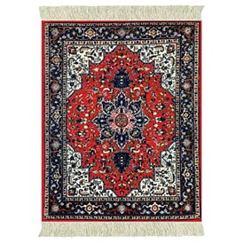 【中古】【未使用・未開封品】Lextra Tabriz Heriz MouseRug, 26cm x 18cm , Red, Navy and White, One (ATH-1)