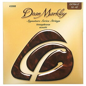 【中古】【未使用・未開封品】Dean Markley ディーンマークレー アコースティックギター弦 ヴィンテージブロンズ Vintage Bronze Acoustic 2008 Extra Light .010-.048
