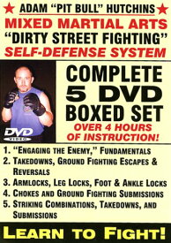 【中古】【未使用・未開封品】Dirty Street Fighting Self-Defense System - Complete 5-DVD Boxed Set, Starring Adam "Pit Bull" Hutchins