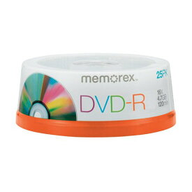 【中古】【未使用・未開封品】メモレックス32025638 DVD-Rディスク、4.7ギガバイト、16倍、スピンドル、シルバー、25パック
