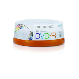 【中古】【未使用・未開封品】Memorex DVD-R 16x 4.7GB 20パック スピンドル印刷可能