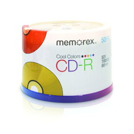 【中古】【未使用・未開封品】Memorex クールカラー 52x 書き込み CD-r スピンドル - 50パック