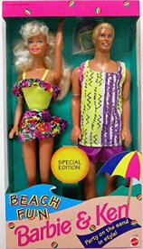 【中古】【未使用・未開封品】Beach Fun Barbie&Ken 2 Doll Giftset Special Edition