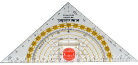 【中古】【未使用・未開封品】Kum 209.12.01 16cm PMMA Crystal Clear Acrylic Compass Triangle