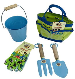 【中古】【未使用・未開封品】Kids Gardening Tool Set - Blue