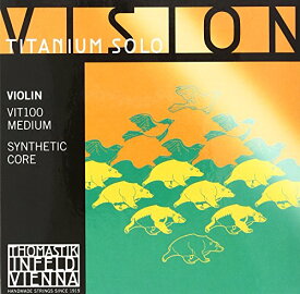 【中古】【未使用・未開封品】Vision Titanium solo ヴィジョンチタニウムソロ ヴァイオリン弦 E線、A線、D線、G線4種セット 4/4 VIT100 (セット内容VIT01,VIT02,VIT03,VIT04)