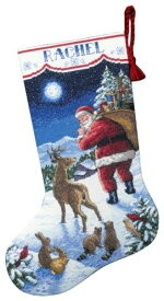 【中古】【未使用・未開封品】Santa's Arrival Stocking Counted Cross Stitch Kit-16" Long 14 Count (並行輸入品)