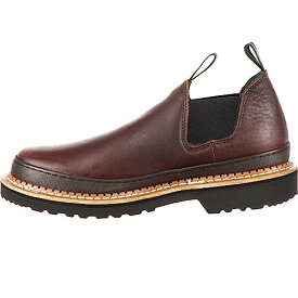 【中古】【未使用・未開封品】[Georgia] Giant Men?s Romeo Slip-On Work Shoe,Brown,9.5 W