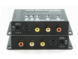 【中古】【未使用・未開封品】Composite RCA S-Video + Stereo Analog Audio Booster Extender Amplifier by ShinybowUSA [並行輸入品]
