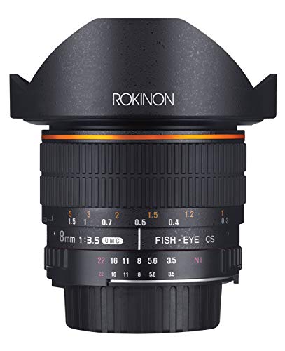 Rokinon FE8M-C 8mm F3.5 魚眼レンズ Canon用 ブラック