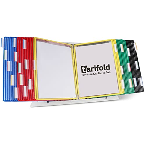 Tarifold d294デスクユニットスターターセット???40ポケット???Assorted Colors Expandable to 60ポケットwith w291