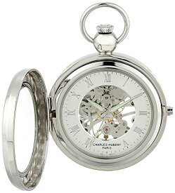 【中古】【未使用・未開封品】Charles-Hubert- Paris 3849 Mechanical Picture Frame Pocket Watch with Demi Hunter