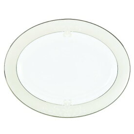 【中古】【未使用・未開封品】(Oval Platter, 41cm, Lenox Opal Innocence Scroll Fine Dinnerware) - Lenox Opal Innocence Scroll 41cm Oval Platter
