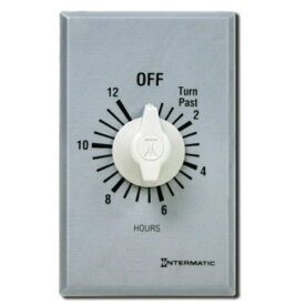 【中古】【未使用・未開封品】Intermatic FF412H 12-Hour Spring Loaded Wall Timer, Brushed Metal by Intermatic