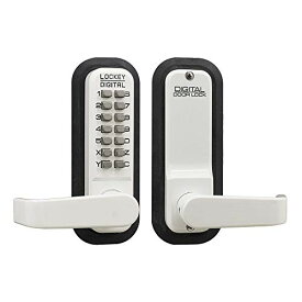 【中古】【未使用・未開封品】Lockey USA レバーハンドル メカニカルプッシュボタンロック 2 3/8" Standard 2835WH 1