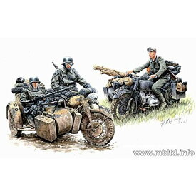 【中古】【未使用・未開封品】Master Box German Motorcycle Troops On The Move (4) Figure Model Building Kits