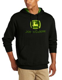 【中古】【未使用・未開封品】John Deere Men's Trademark Logo Core Hood Pullover Fleece