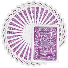 【中古】【未使用・未開封品】(Purple) - Modiano Texas Poker Hold'em 100% Plastic Playing Cards, Jumbo Index, Poker Wide Size