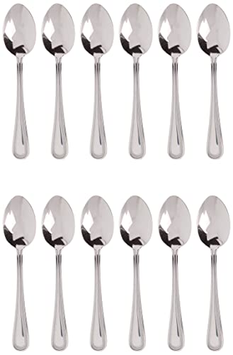 【未使用・未開封品】Winco 0005-03 12-Piece Dots Dinner Spoon Set 18-0 Stainless Steel by Wincoのサムネイル