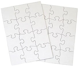 【中古】【未使用・未開封品】Inovart Puzzle-It Blank Puzzles 12 Piece 5-1/2 x 8 - 24 Pieces Per Package Color: #1, Model: 2702, Toys & Play by Kids & Play