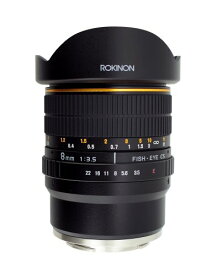 【中古】【未使用・未開封品】Rokinon FE8M-NEX 8mm f/3.5 魚眼レンズ Sony Eマウントカメラ用 (NEXとVG10) ブラック