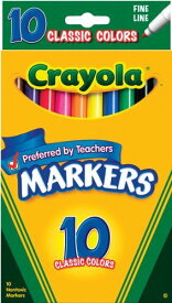 【中古】【未使用・未開封品】Crayola Classic Colors Fine Line 10 Markers Per Pack (Pack of 6) 60 Markers In Total
