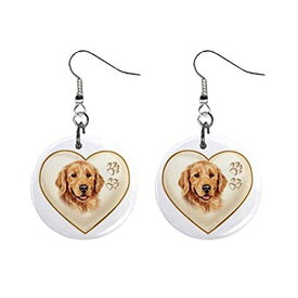 【中古】【未使用・未開封品】Golden Retriever LabハートペットLoverジュエリーボタンイヤリング12977540