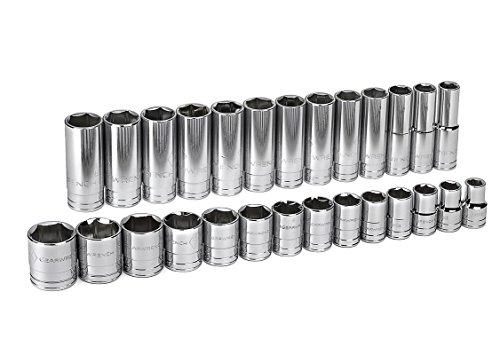 GearWrench 80729 2-Inch Drive SAE Master Socket Accessory Set, 27-Piece by GearWrench