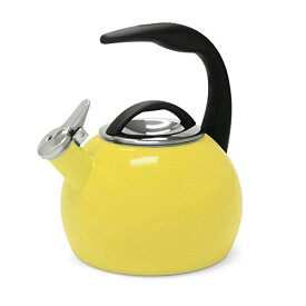 【中古】【未使用・未開封品】Chantal 40th Anniversary 2-Quart Enamel on Steel Teakettle, Canary Yellow by Chantal