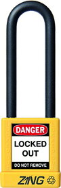 【中古】【未使用・未開封品】ZING 7054 RecycLock Safety Padlock, Keyed Different, 3 Shackle, 1-3/4 Body, Yellow by Zing Green Products