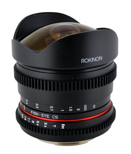 Rokinon 8mm T 3.8 Fisheye Cine Lens for Nikon 