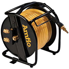 【中古】【未使用・未開封品】Amflo 545HR-RET Manual Hose Reel With 200 PSI 3/8 x 75' Polyurethane Gold Air Hose With Dual Output Fittings by Amflo