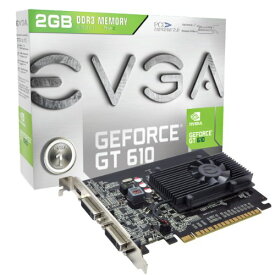 【中古】【未使用・未開封品】EVGA GeForce GT 610 2048MB DDR3, DVI, Mini-HDMI, Graphics Card (02G-P3-2617-KR) [並行輸入品]