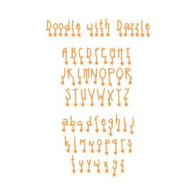 【中古】【未使用・未開封品】Sizzix Sizzlits Alphabet Set 9 Dies - Doodle with Dazzle by Emily Humble by Sizzix