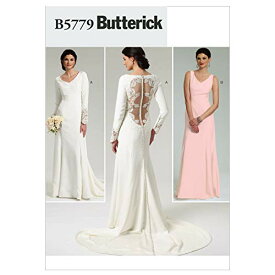 【中古】【未使用・未開封品】【Butterick】バックアクセント ウェディングドレス 型紙 サイズ：US4-6-8-10-12