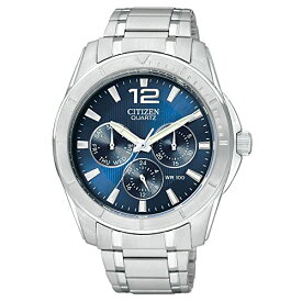 【中古】【未使用・未開封品】Citizen シチズン ステンレススチール クオーツ Blue Dial Men's Watch - AG8300-52L 男性用 メンズ 腕時計 （並行輸入）